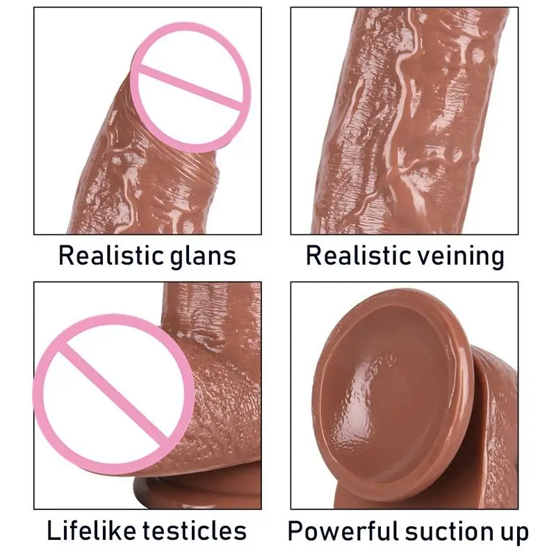 Sex Toys Huge Penis Realistic Dildo Long Dick with Suction Cup for Women Men Masturbation Lesbain Anal buttplug for Adults 18