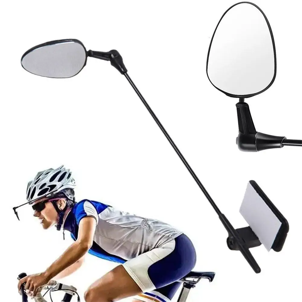 

Bike Helmet Rearview Mirror 360 Degree Adjustable Wide Angle Lightweight Bike Riding Mirror Bicycle Rearview Mirrors Accessories