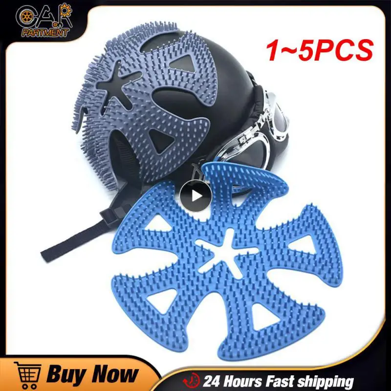 

1~5PCS Helmet Inner Pad Silicone Honeycomb Breathable Ventilation Insulation Mesh Pad Lining Helmet Pad Helmet Accessories