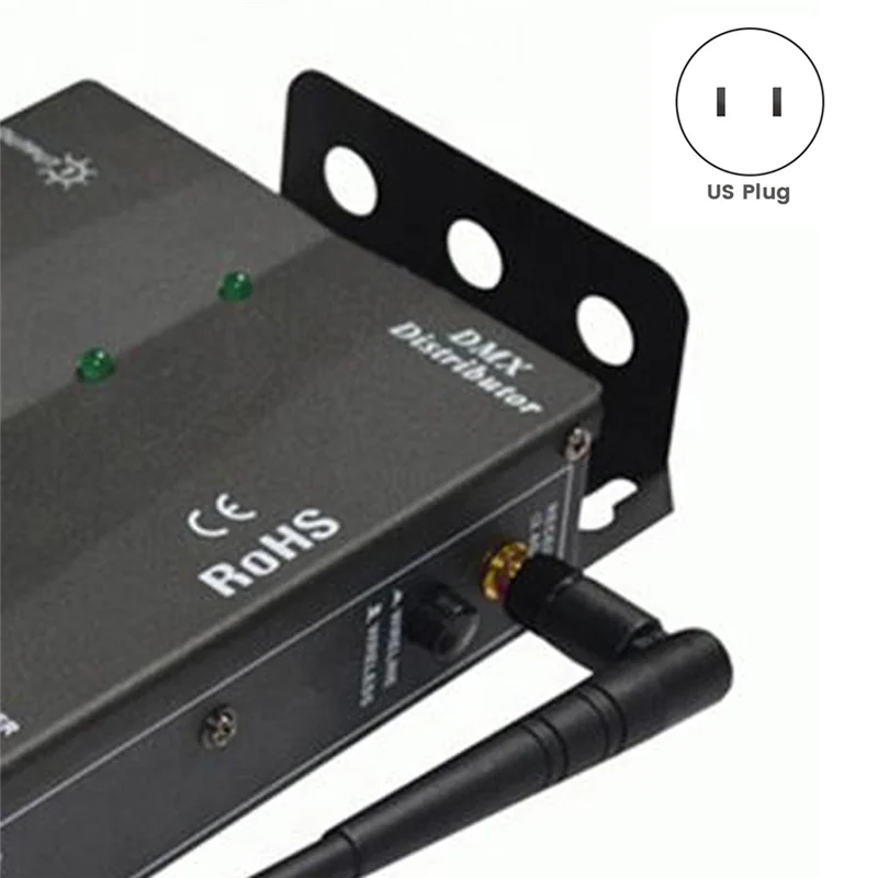 B48A 4채널 무선 분리형 DMX512 스플리터 디스트리뷰터 DMX512/1990 신호 데이터 1입력 4출력 측면 설치형