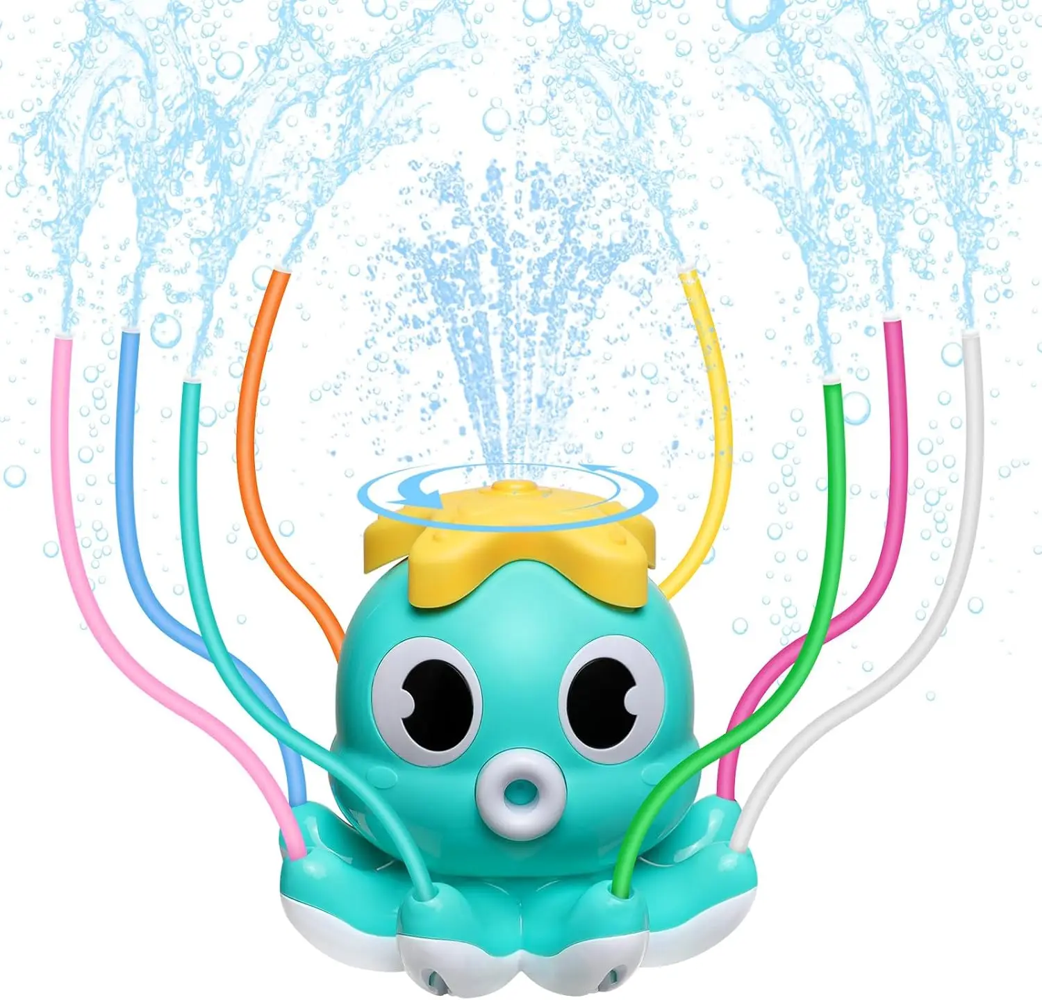 Octopus Sprinkler Water Spray Outdoor Toy Backyard Garden Water Toys Summer Yard Cartoon Splash Sprinkler Baby Bath Toy for Kids