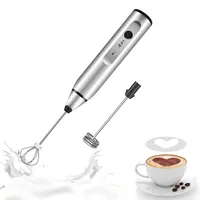 Mousseur à lait électrique portable, mélangeur USB, mini cafetière, fouet, centre commercial, cappuccino, crème, batteur à œufs, mélangeur alimentaire 6