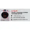 2-in-1 Front Loading Washer Dryer Combo 2.7 cu ft White Compact Efficient Programmable Quiet Cycle Clothes Cleaning Machine 3