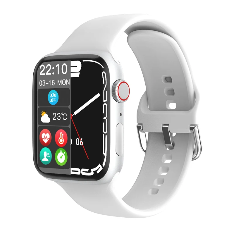 Wholesale W27 Pro Smart Watch Series 7 Wireless Charging Bluetooth Call Split Screen PIN Lock Smartwatch IWO 14 Support Siri NFC 
