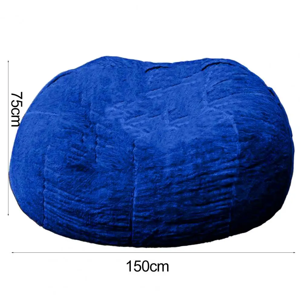 150cmx75cm Fashion Bean Bag Cover Breathable Lazy Sofa Cover Solid Color Giant Couch Been Bag Bedroom Sofa Slipcover Anti-dirty