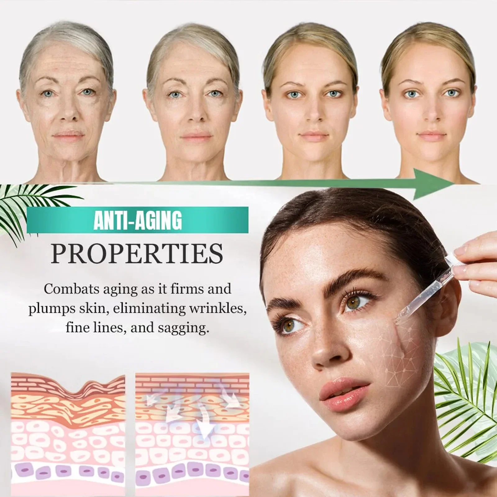 30ml Eelhoe Anti-Wrinkle Facial Essence Fade Spots Improved Skin Ness Moisturizing Hydrating Anti-Aging Essence Retinol