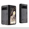 Case for Google Pixel Fold 5G funda bamboo wood pattern Leather new phone cover Luxury coque for Google Pixel Fold case capa 6