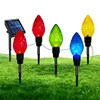 Pathway Lights Solar Powered 5X Garden Stake Lights for Pathway Solar Garden Light Long Lasting Outdoor Lighted Stake Christmas 3