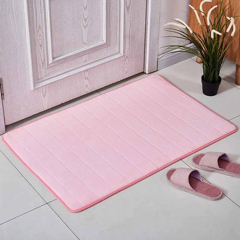 Thickened Bathroom Absorbent Floor Mat, Bathroom Toilet Entrance Anti Slip Mat, Household Absorbent Quick Drying Foot Mat