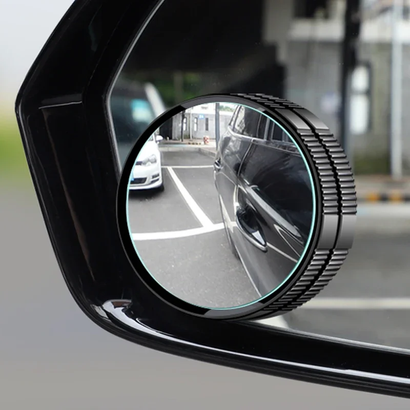 2PC Suction Cup Car Convex Blind Spot Mirror HD 360 Degree Wide Angle Adjustable Rearview Extra Auxiliary Round Mirror Accessori blind spot mirror wide angle mirror