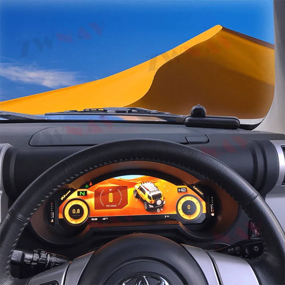

12.3’‘ For Toyota FJ Cruiser Digital Cluster Virtual Cockpit Linux Dashboard Instrument Speed Meter Car Radio Player