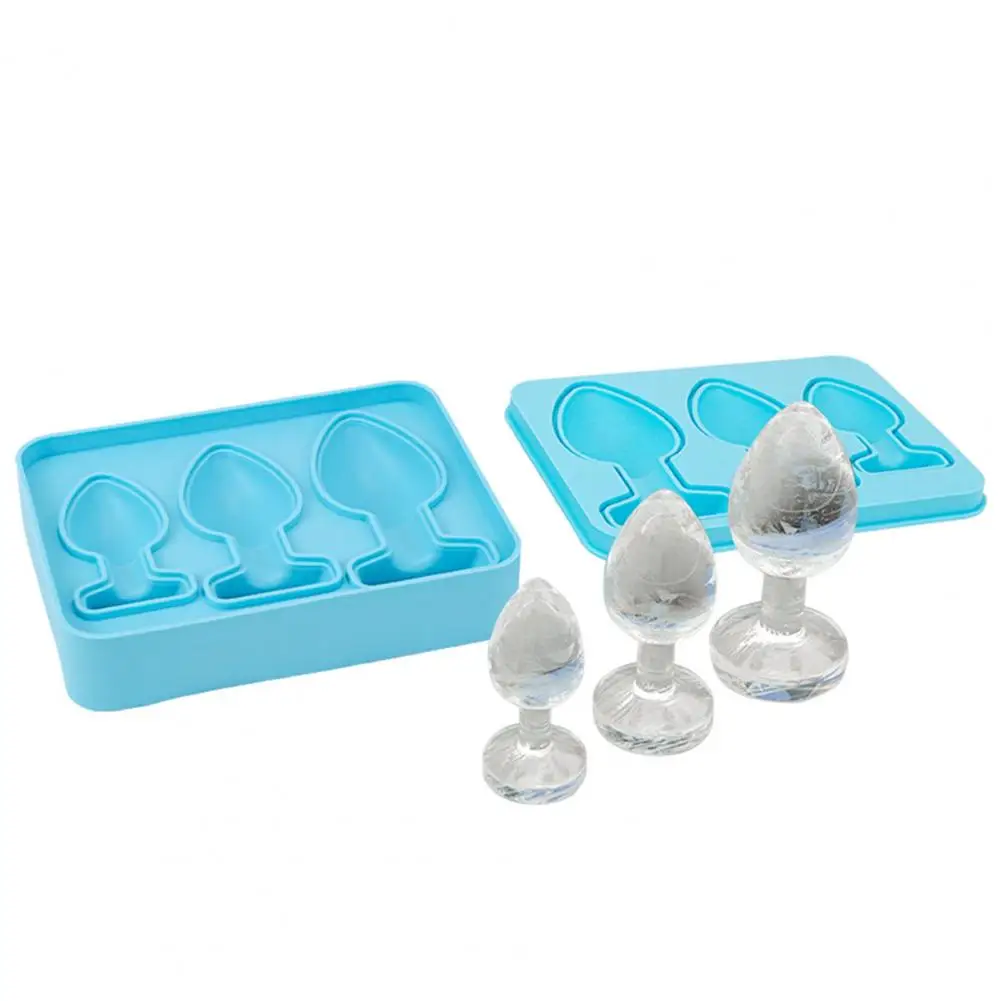 Butt Plugging Shaped Ice Tray Humorous Drinkware Accessory Humorous Butt Plugging Ice Cube Tray for Whiskey Cocktails for Party