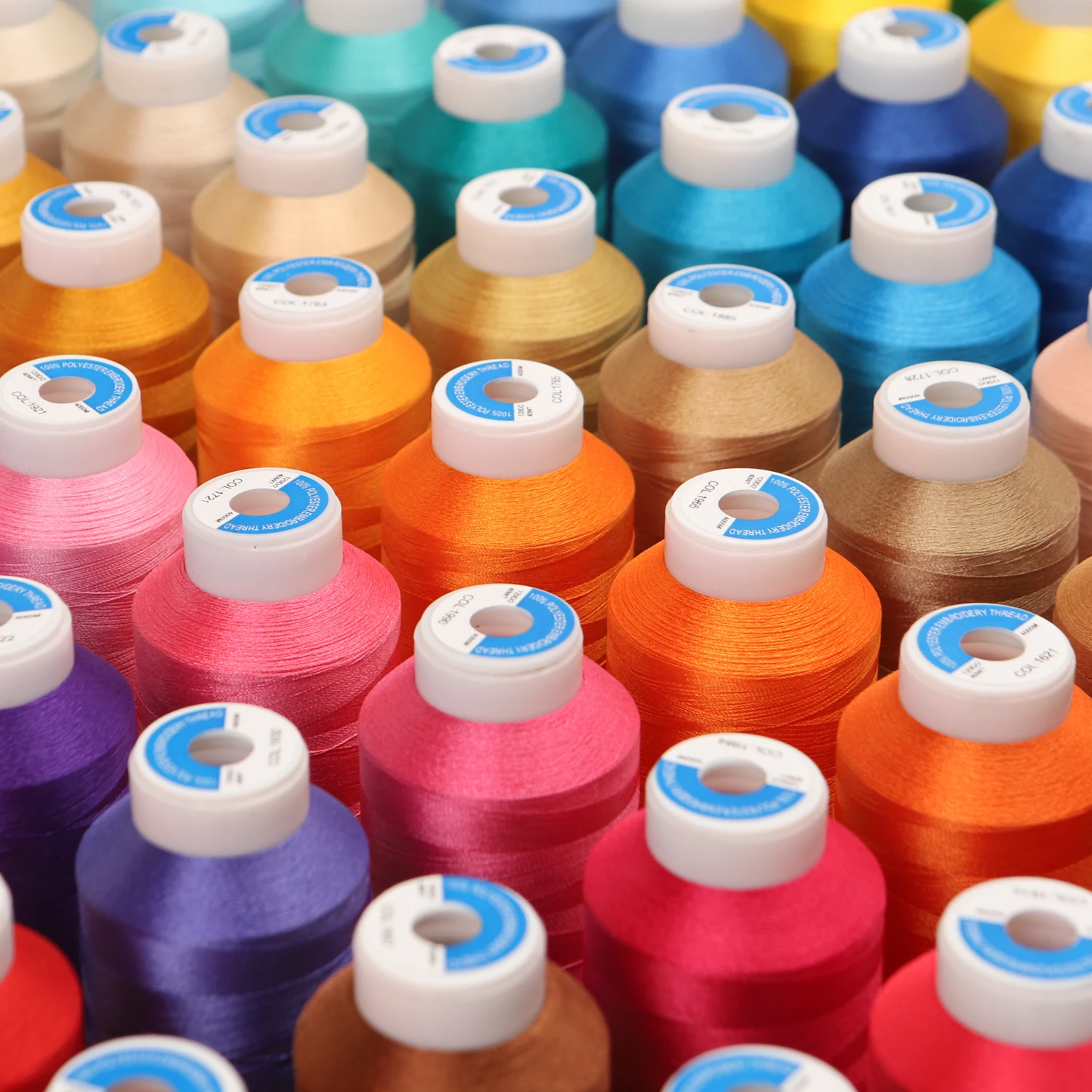 Description Picture 2 of item80 Colors 120D/2 High Tenacity Big Roll 4000m Colors Polyester Embroidery Thread for Brother Babylock Janome Singer Big Machine