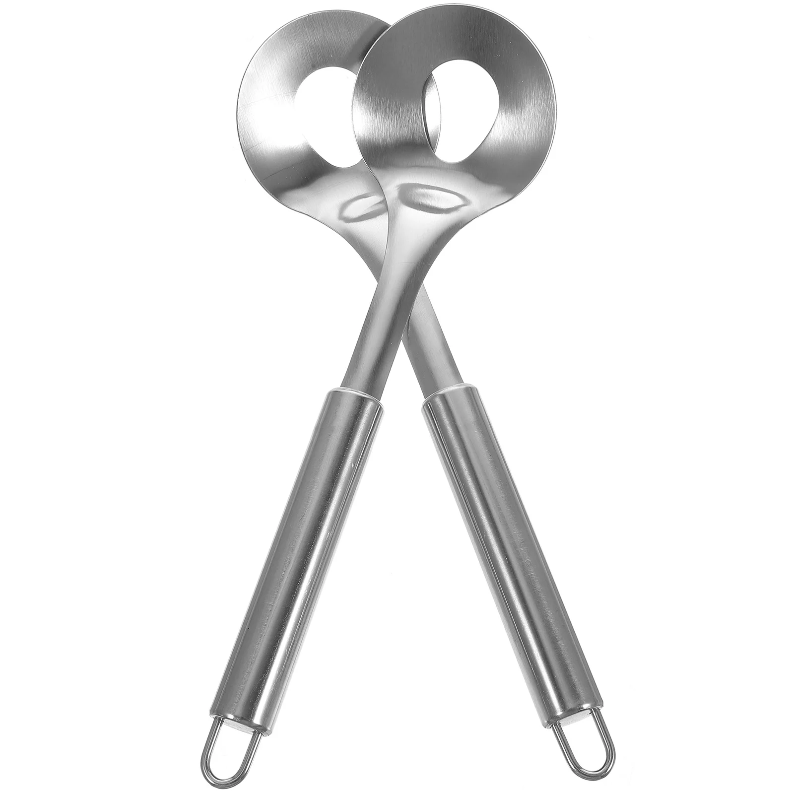 2Pcs Stainless Steel Meatball Spoon Long Handle Squeeze Maker Kitchen Tool Dessert Spoons Sugar Spoons Dining Bar Gadgets