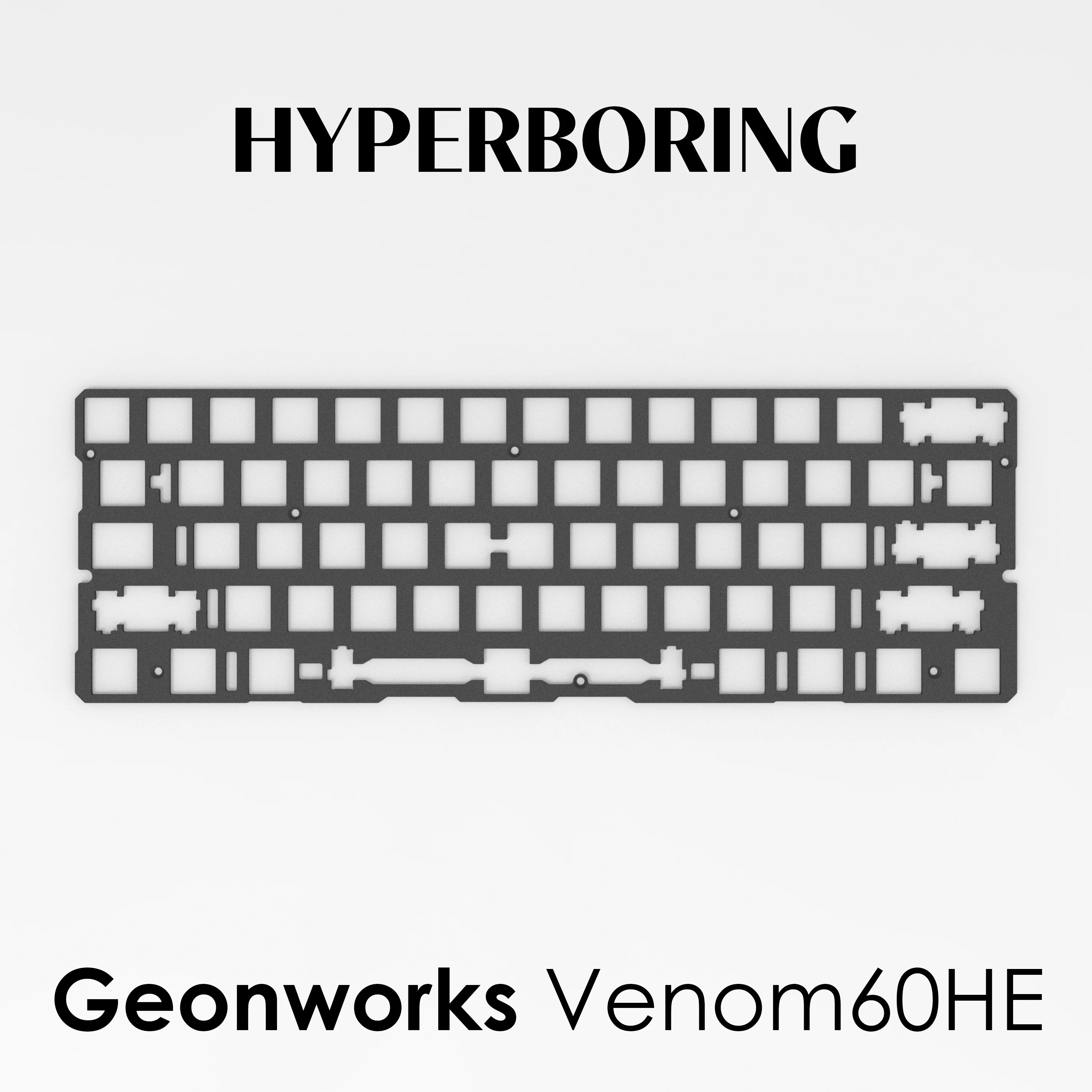 Geonworks Venom60HE キーボードポジショニングボードカスタマイズされ