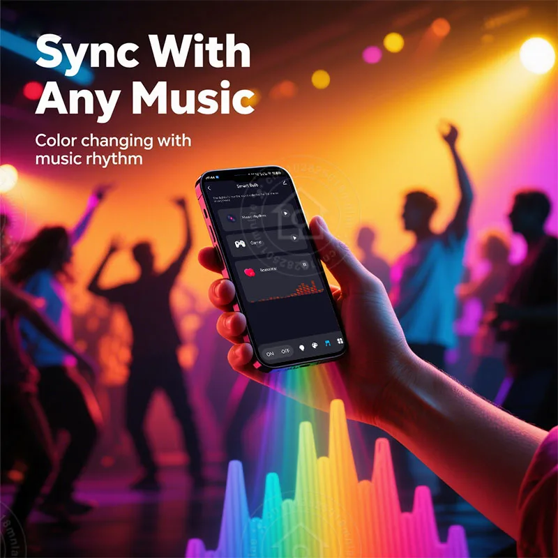 Smart led bulb Tuya Smart E27 Smart Life APP control dimmable Bluetooth RGB 220-240V 9W bedroom decoration party lighting