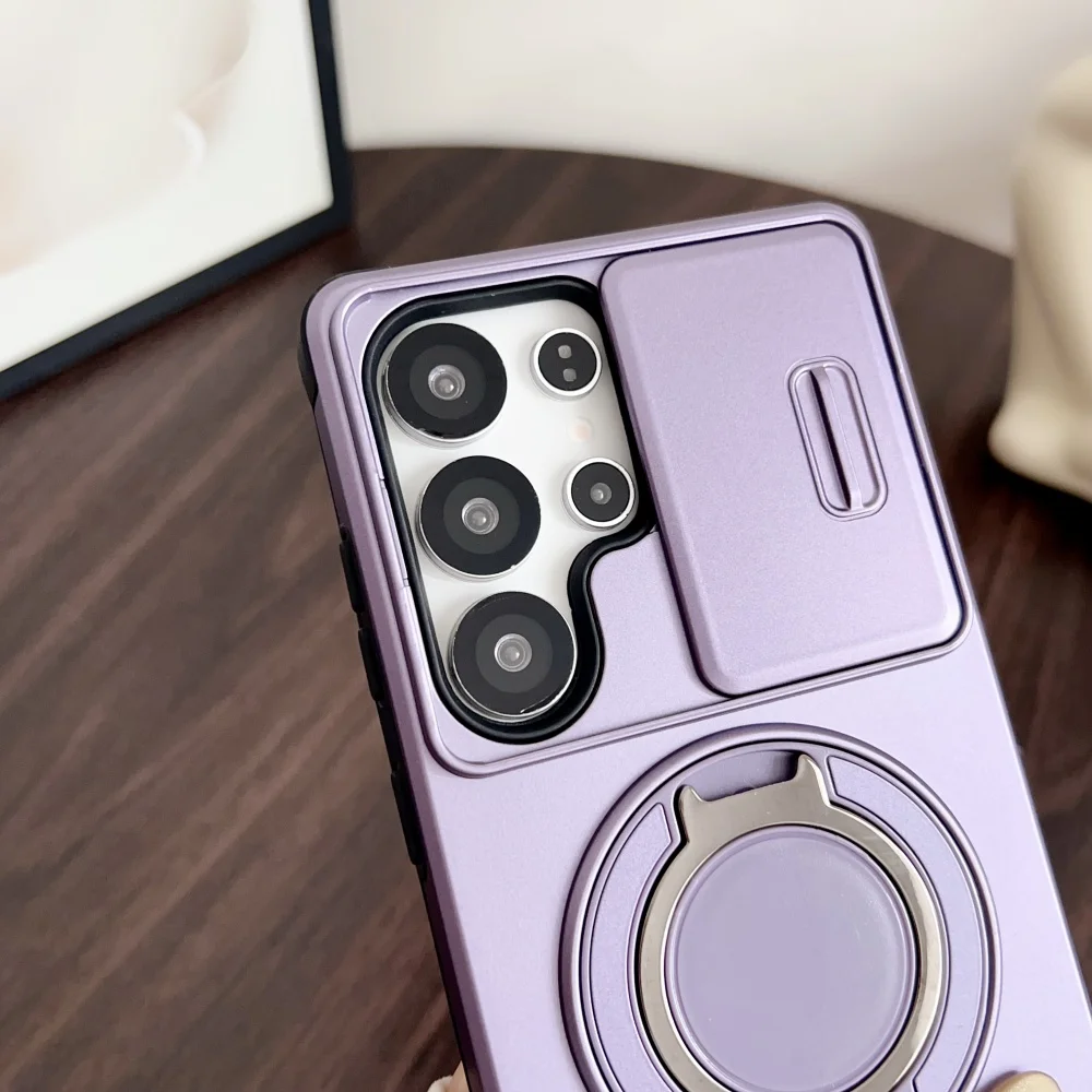 Military Armor Magnetic Camera Protection Case with Slide Cover