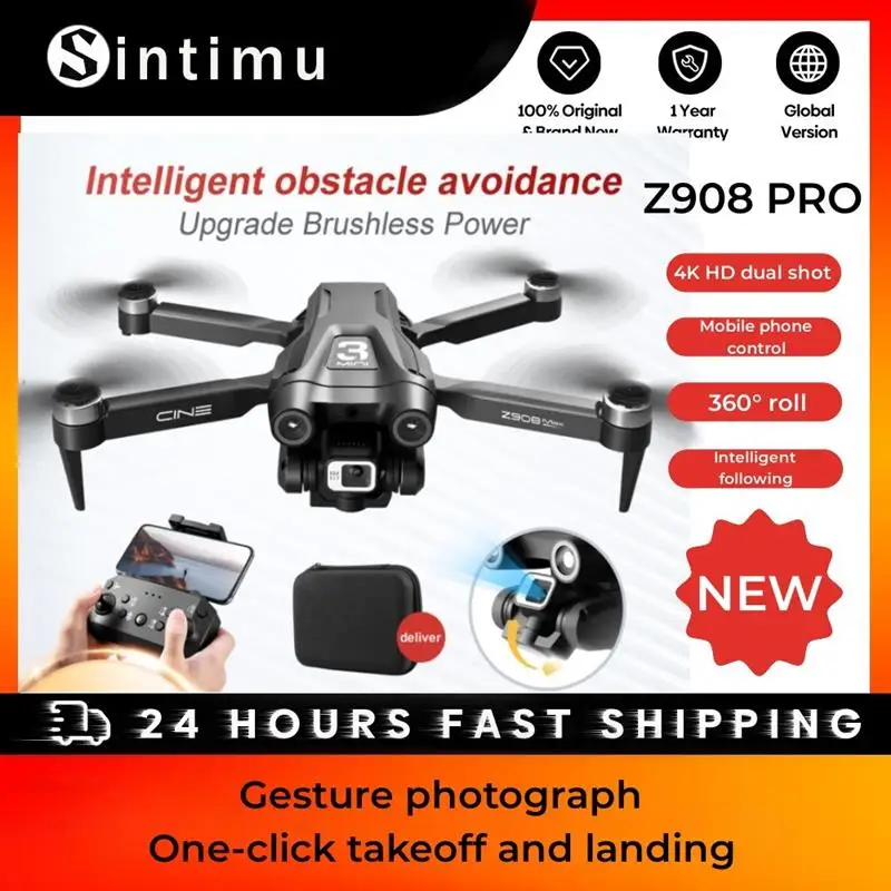 

Z908 PRO Obstacle Avoidance Drone 4K High-definition Dual Camera Aerial Photography Four Axis Optical Flow Positioning Aircraft