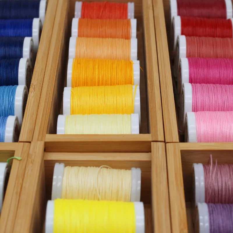 27 Colors 1 Mm Waxed Thread,color Leather Thread, 219 Yards per