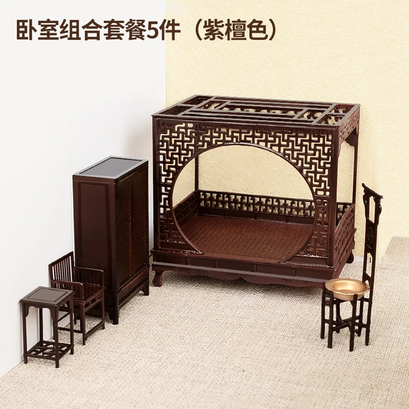 プレーベル　木製中国式ミニチュア家具１２店セット プレーベル 木製中国式ミニチュア家具12店セット プレーベル