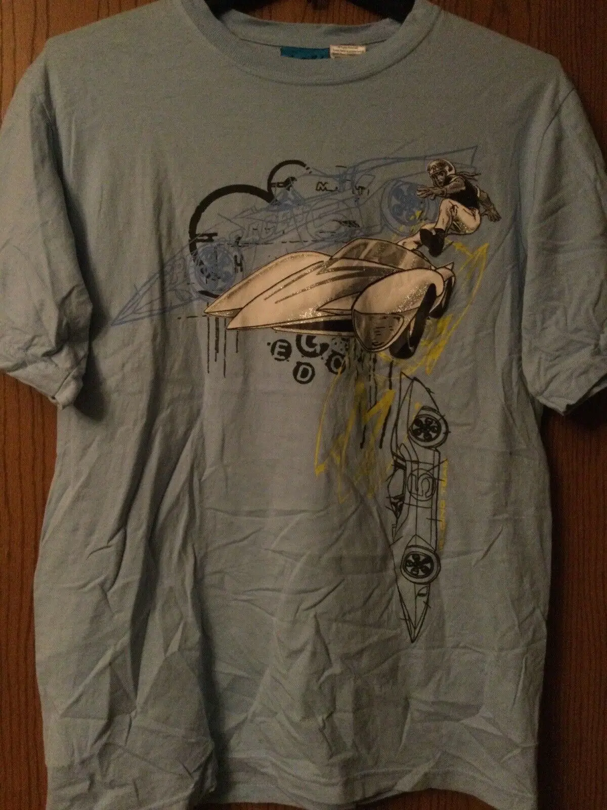 Maglietta Speed Racer 2008 Blu Enterprises Xl Wckd Maniche Lunghe O Corte