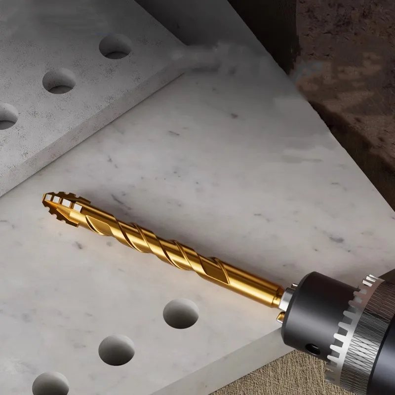 Drill bit 6-12mm upgraded four-edged sawtooth drill bit for tile and concrete glass dril electric drill high hardness tool accessory