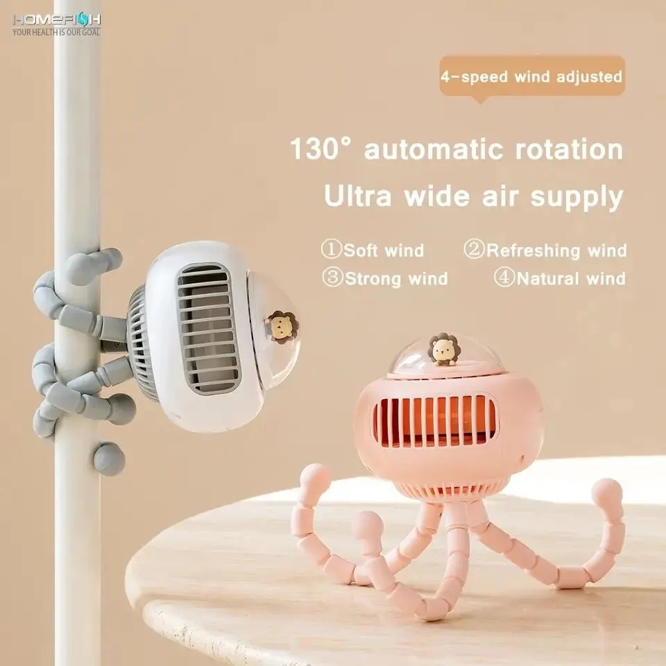 HOMEFISH F37 UFO Portable Safe Stroller Fan