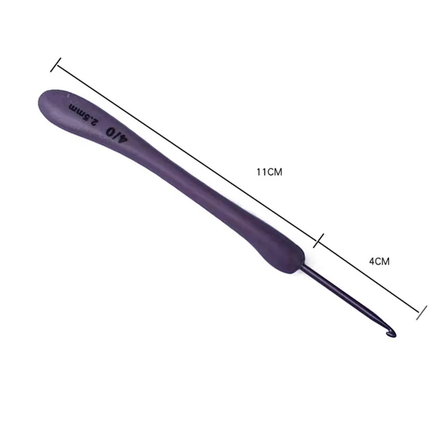 Purple Crochet Hooks Set 4