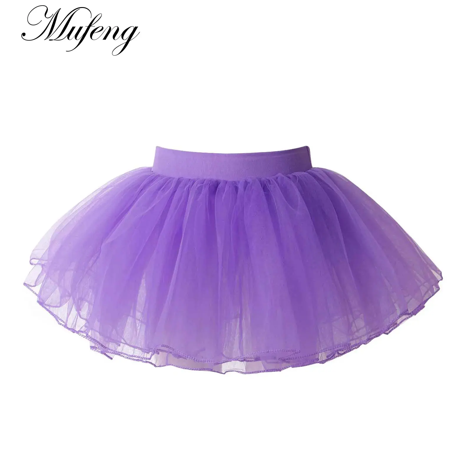 

4 Layer Tulle Skirt Children Girls Ballet Dance Costumes Ballet Tutu Skirt Kids Ballet Clothes Children Baby Chiffon Dancewear