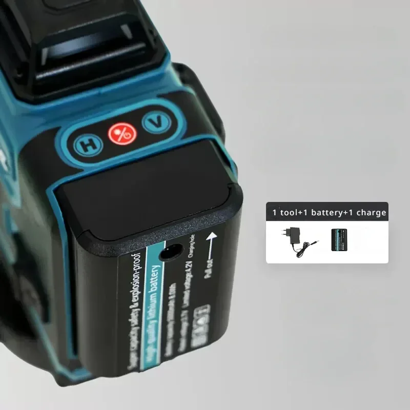 16-Line Green 3D4D Light Laser Level Wall-Mounted Portable instrument can adjust the thickness green laser level