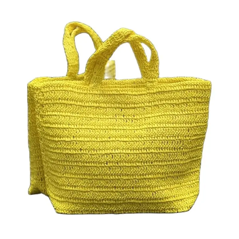 

Handbag shopping bag Lafite grass woven tote women's summer lightweight and large capacity beach bag