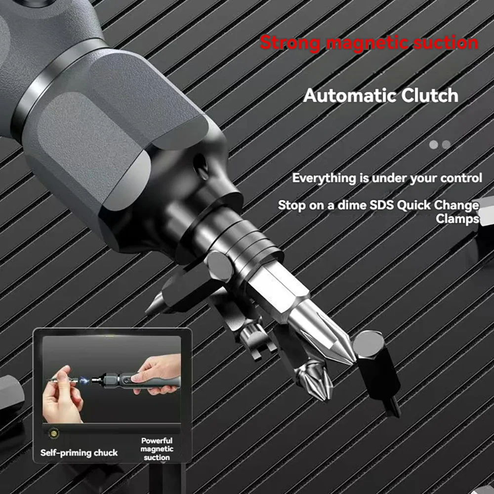 Mini Portable Rechargeable Electric Screwdriver Kitchen Drill Multifunctional Lithium Electric Hand Drill Cordless Screwdriver 4