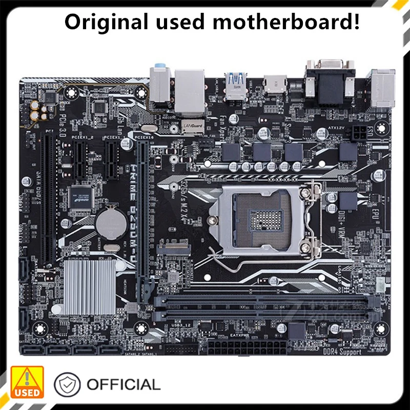 

B250M For PRIME B250M-D M-ATX Original Used Desktop Intel B250 32GB DDR4 Motherboard LGA 1151 i7/i5/i3 USB3.0 SATA3