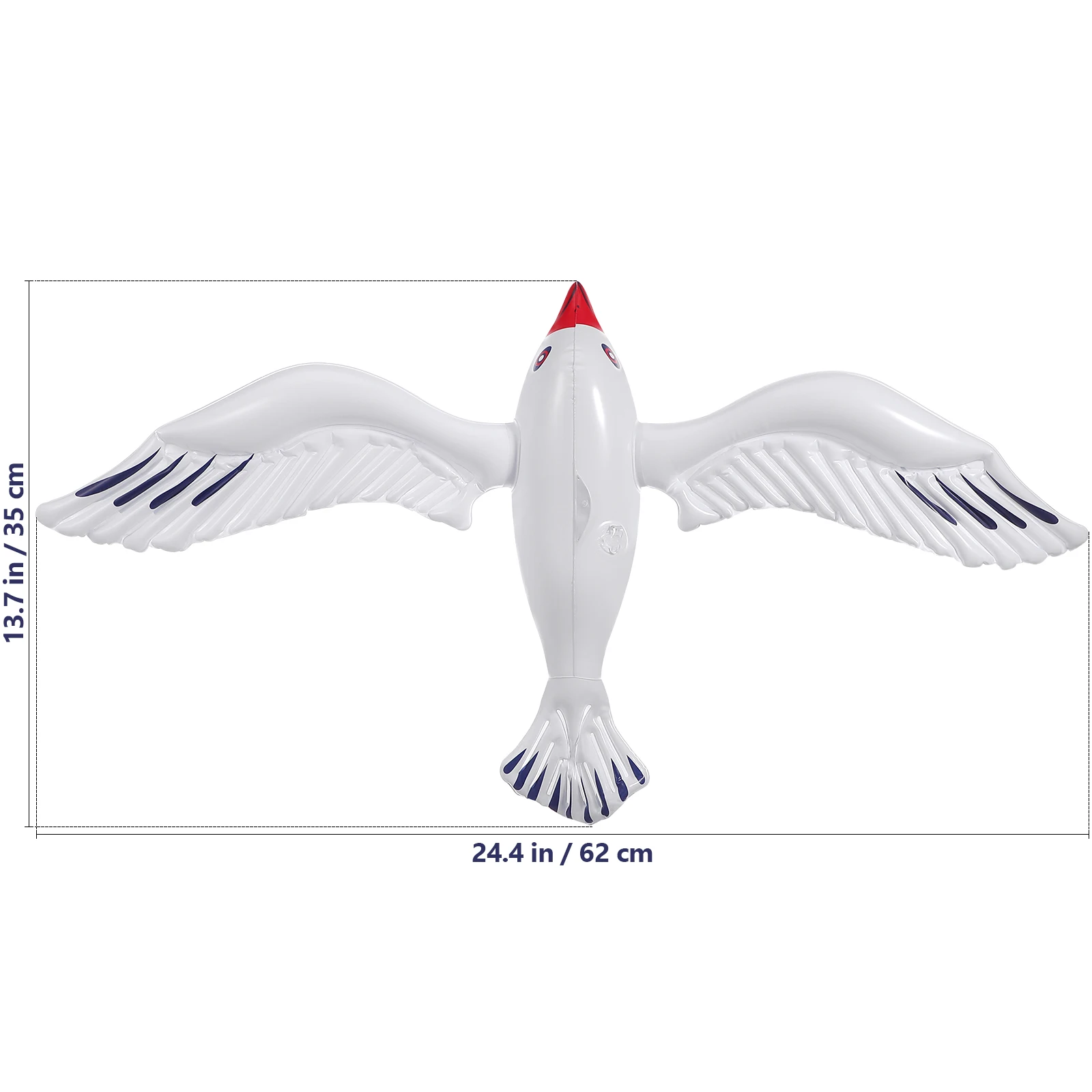6pcs Inflatable Seagulls Jumbo Toy Blow Up Sea Birds Balloons Seagull Ornaments Wedding Beach Pool Party Outdoor Game Toys