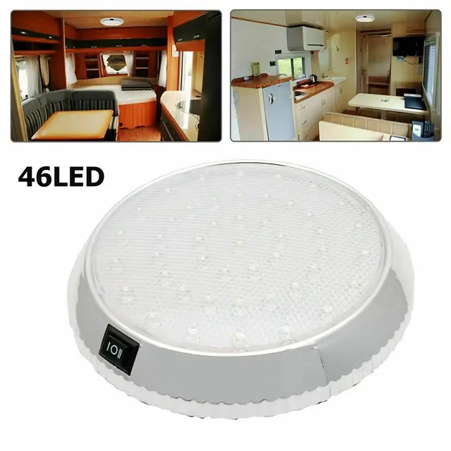 Plafoniera LED Per Camper Van 12V - 9W, Luce Bianca, Risparmio Energetico, Per Caravan E Barche - Foto 11