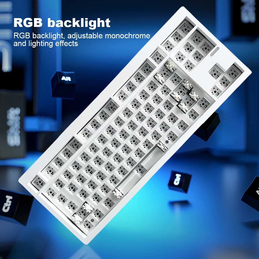GMK87 GMK104 Wireless Mechanical Keyboard 2.4G/Wired/ Bluetooth 5.0 Keyboards Hot-Swappable Gasket Structure Customized Keyboard