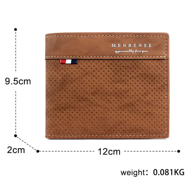 New Short Men Wallets Small Casual Coin Pocket Name Engraved Male