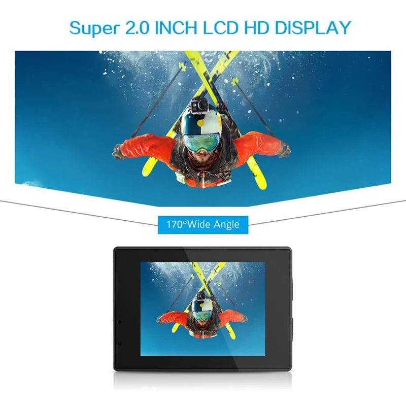 Underwater Waterproof Sports Camera Multifunctional Outdoor Riding Locomotive Diving