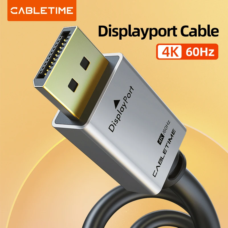 

Новинка 2021, кабель для порта дисплея 8K, 4K, 60 Гц, кабель папа-DP 1,4, 1,2, кабель для порта дисплея DP Видео Аудио, 2 м для HDTV проекторов, ПК, C247
