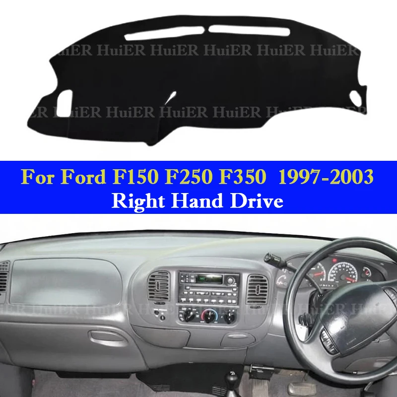 포드 F150 F250 F350 1997 1998 1999 2000 2001 2002 2003 자동차 대시보드 커버 패드 카펫 자외선 차단 매트 대시매트 자동차 액세서리