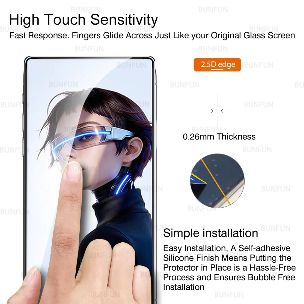 5-Pack HD Tempered Glass Screen Protector