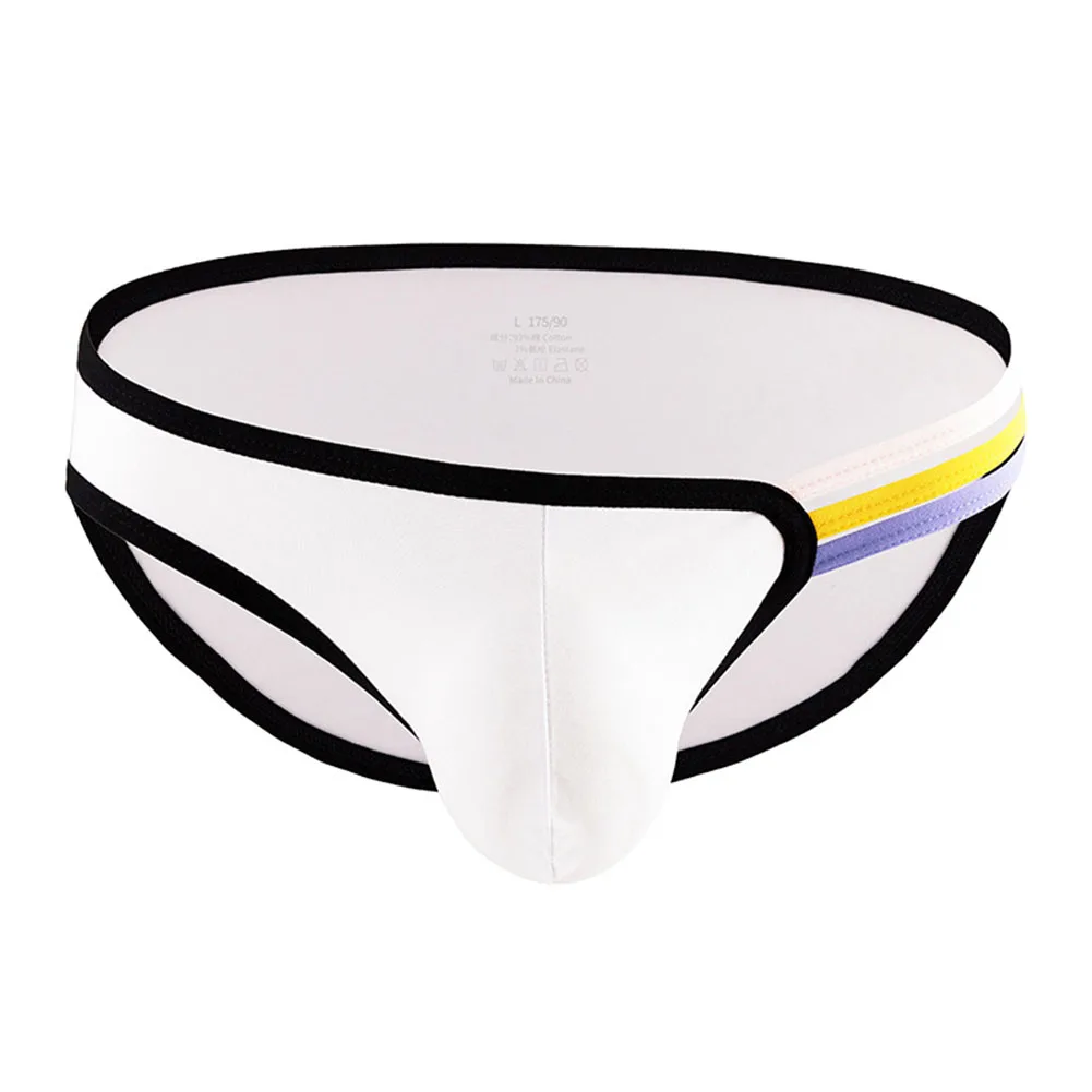 

Mens Lingerie Thin Straps Patchwork Briefs Jockstrap Cotton Soft Panties Bulge Pouch Underpants Low Waist Seamless Underwear