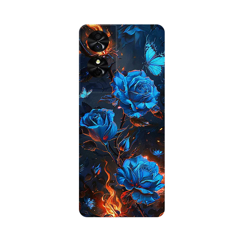 Wolf Painted Shockproof Soft Silicone Phone Case