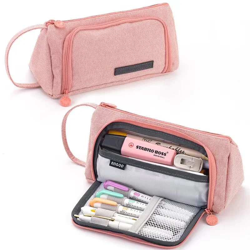 Transparent Pencil Case School Supplies Pencil Pouch Estuche Large Capacity Pen  Case Trousse Scolaire Stationery Pencilcase