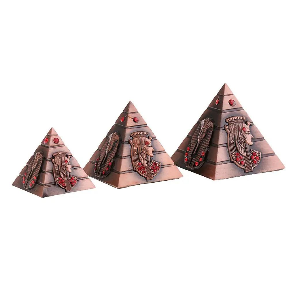 3 / Set of Egyptian Pyramids Architectural Souvenir Keepsake 3 / Set of Egyptian Pyramids Architectural Souvenir Keepsake