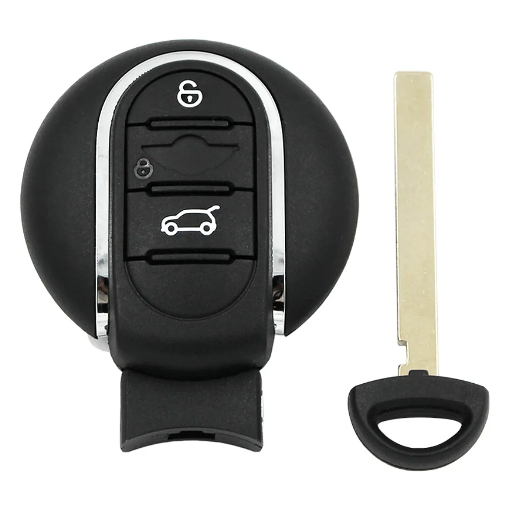 with Key Blade Key Holder 3/4 Buttons Car Key Case Smart Remote for BMW Mini Cooper F54 F55 F56 F57 F60 2015 2016 2017 2018