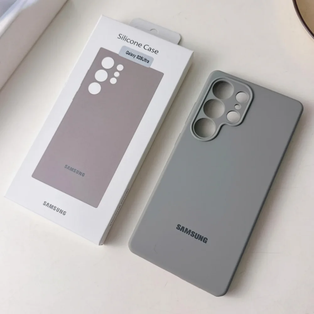 Original Silicone Solid Color Phone Case with Official Box
