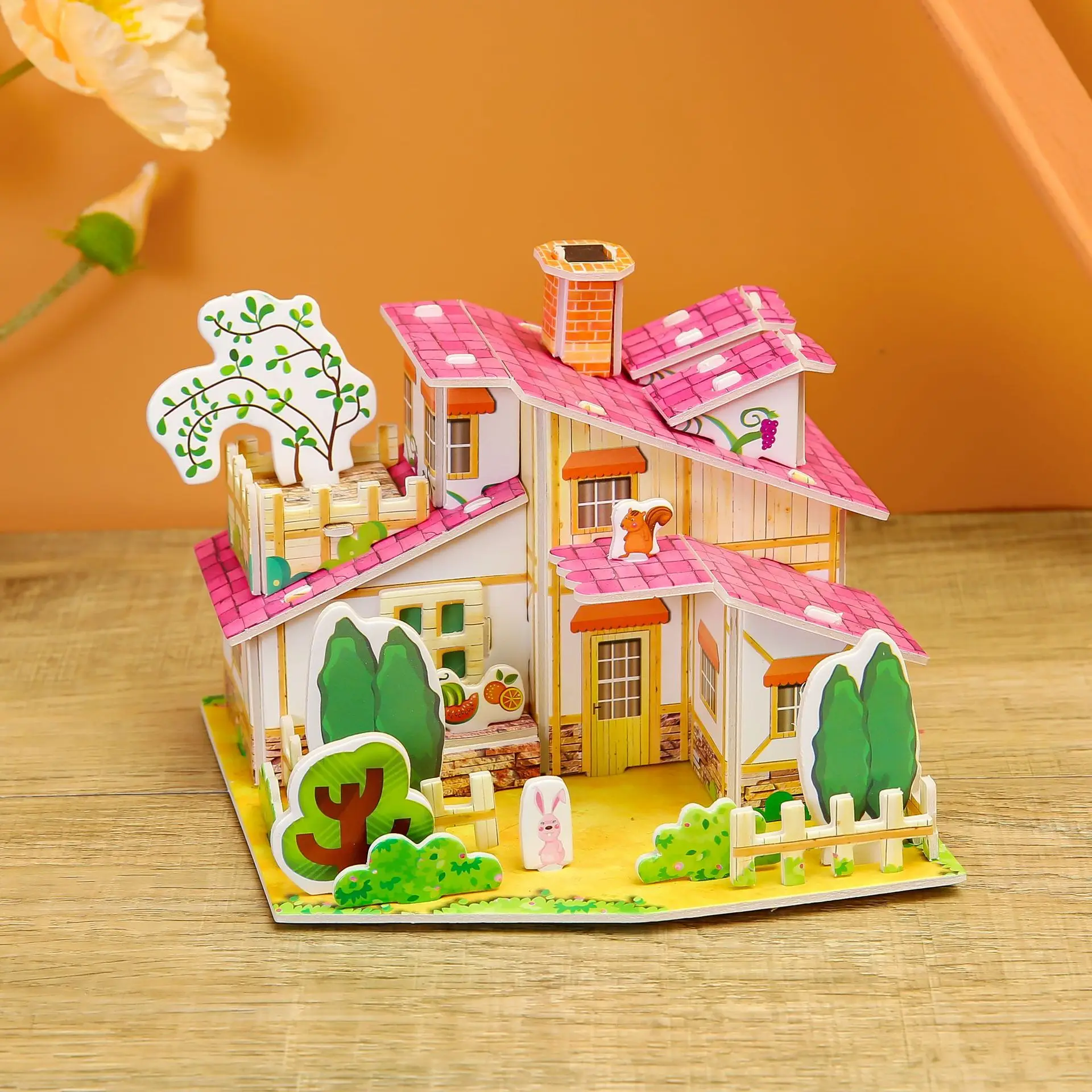 Craft Toys for Girls 3d Paper Model Montessori Materials Educational Toys for Children Funny Art Hourse Kids Learning Toy