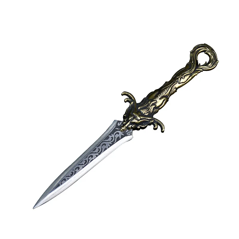 Pure Copper Dragon Horn Tea Needle Tea Knife Chinese Accessories Folding Prying Cake Brewing Tools Kung Fu Set
