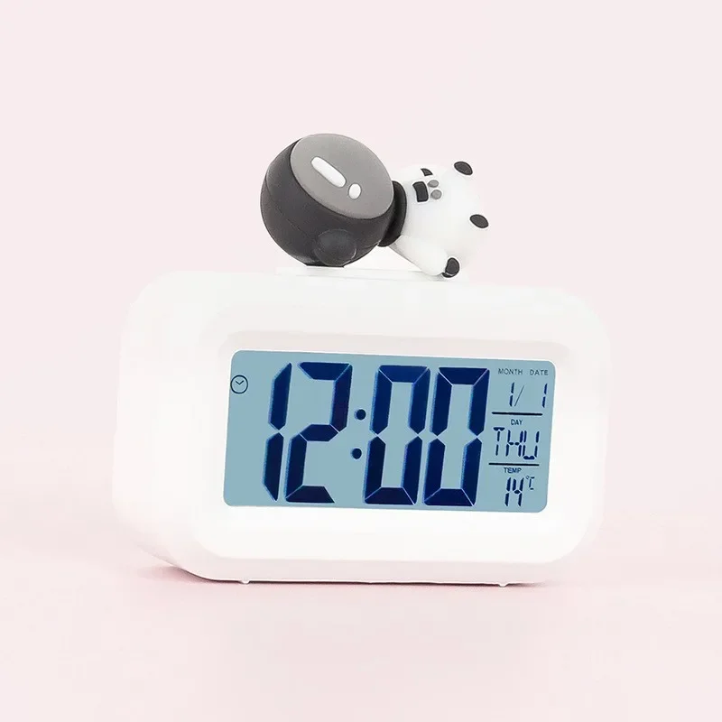 LED Alarm Clock Digital Alarm Clock Backlight Snooze Data Time Calendar Desktop Multifunction Electronic Backlight Table Clock